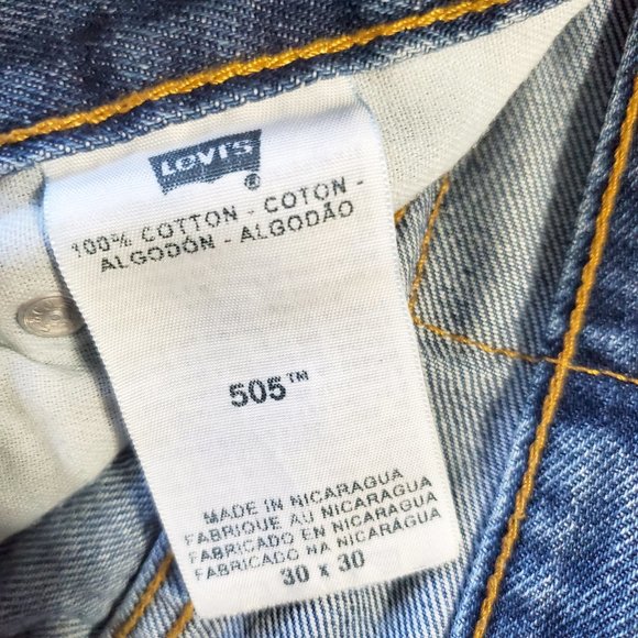 Levi's 505 30X30 Straight Leg Demin Levi Jeans - Picture 11 of 11